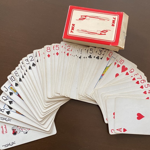 Vintage TWA Airlines Deck of Playing Cards - Picture 10 of 14